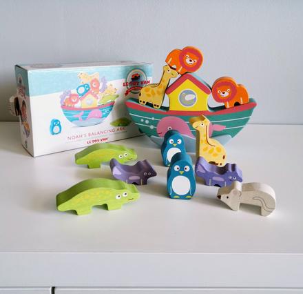 Balančná skladačka noemova archa zn. le toy van, 