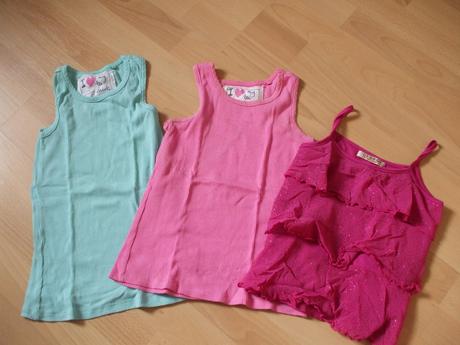 Balík letných vecí, veľkosť 122, cca 18 kusov, 122–134