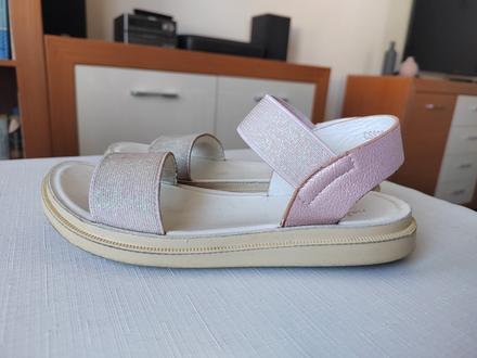 Sandále nelli blu - ružovo-strieborné v.33, nelli blu,33