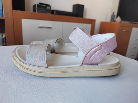 Sandále nelli blu - ružovo-strieborné v.33, nelli blu,33