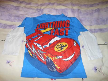 Modré tričko next disney cars 98, next,98