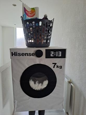 Karnevalova maska práčka, 