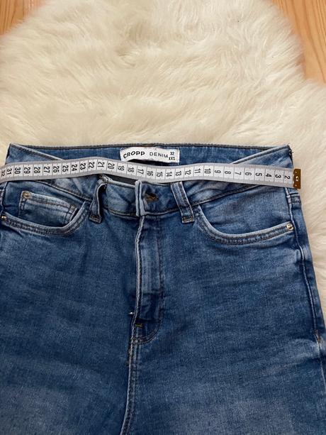 Modré rifle cropp, denim,32