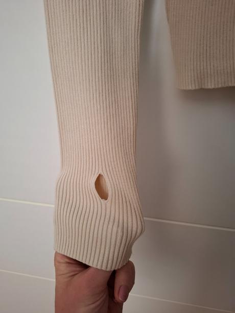 Rebrovaný top mochy, xs