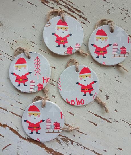 Vianočné ozdoby- dedo mráz 5ks,