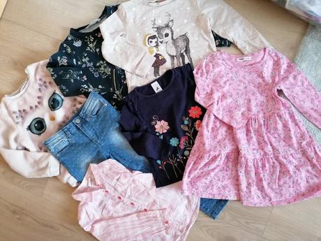 Balík oblečenia na jar/jesen pre dievčatko 110, 104–116