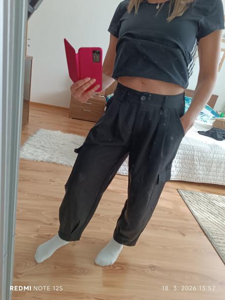 Ľahké nohavice s kapsami, m