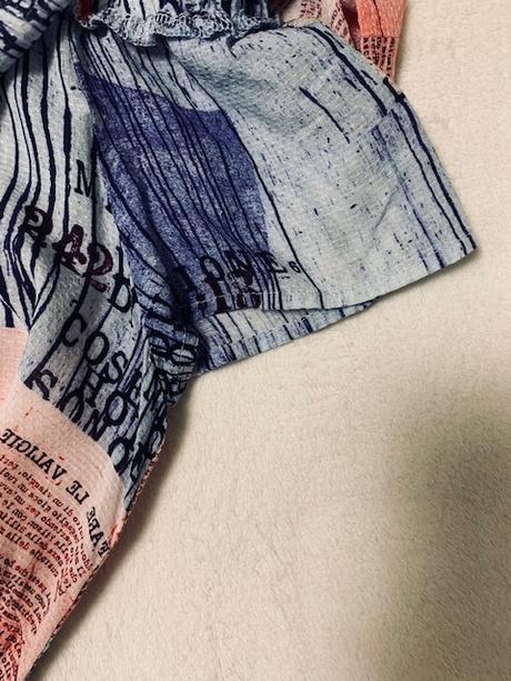 Top s volánom a odhalenými plecami zn. magenta, l / m