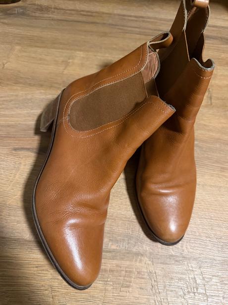 Kožené škoricové čižmy, 39