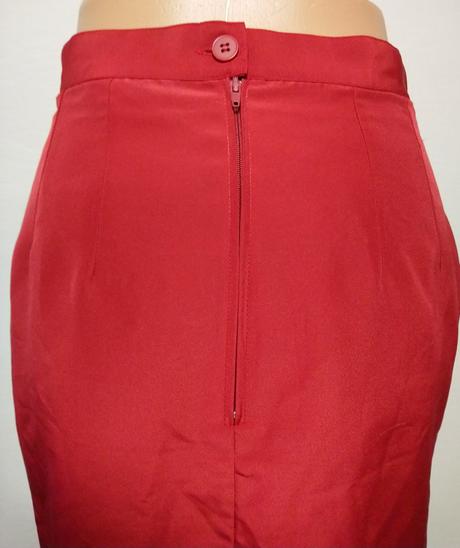 Dámska červená sukňa so spodničkou, xs