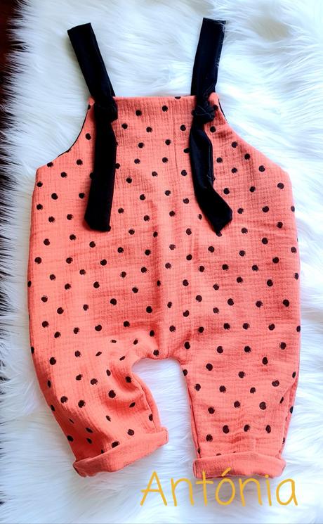 Overal -bavlnený mušelin, 50 - 98