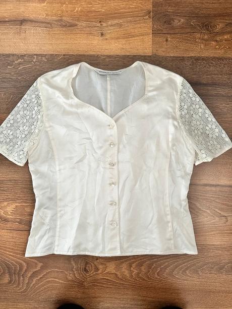 Elegantná hodvábna vintage blúzka mariella burani, l