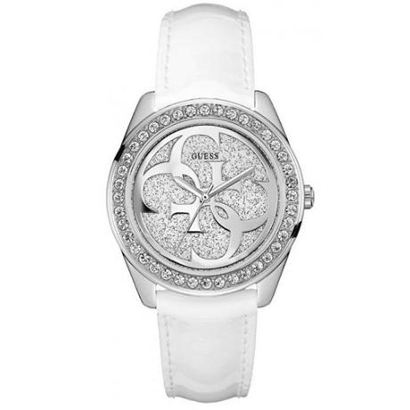 Guess analógové hodinky vo farbe biela, 