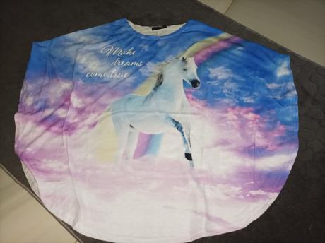 Tričko s koníkom a netopierymi rukavmi, takko,146