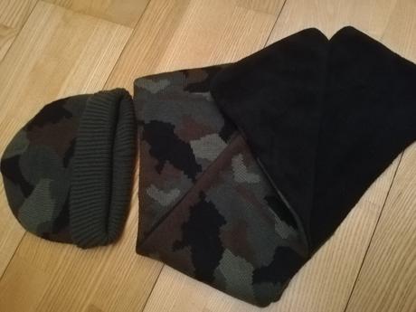 Čiapka + šál, primark,134