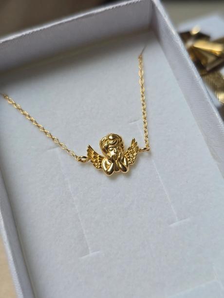 Pozlátený náramok anjel, 