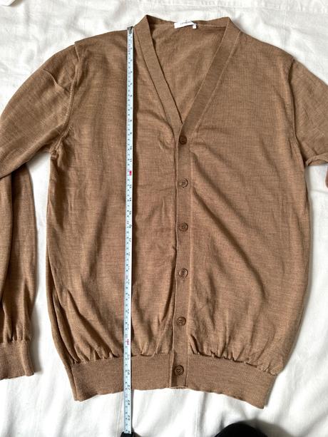 Luxusný kardigan zo merino extra jemnej vlny, l