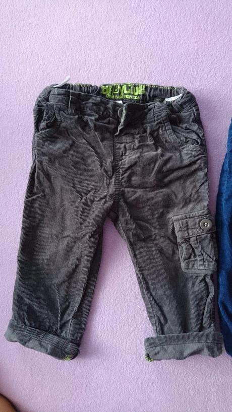 2x  manchestrove nohavice, c&a,80