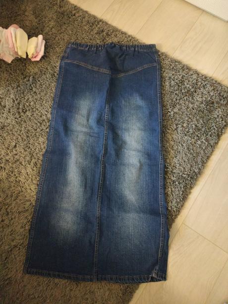 Tehotenská sukňa rifľová, veľkosť 36., s