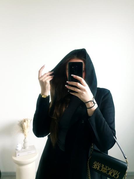 Zara čierny kabátik s, zara,s