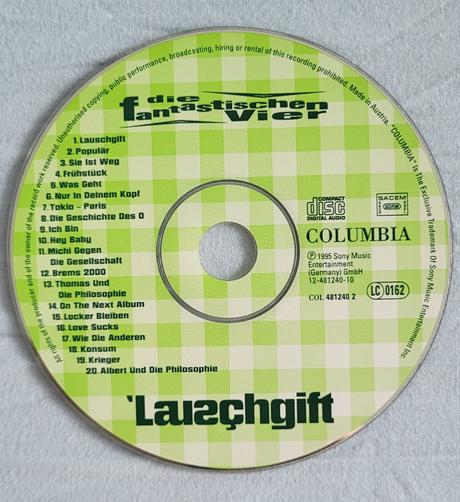 Originálne cd die fantastischen vier - lauschgift,