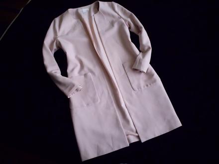 Jemná ružová sako-kabátik, h&m,s