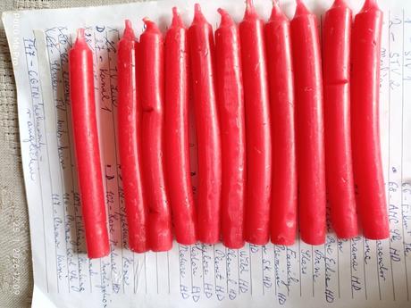 Staré štipce na vianočné sviečky, 