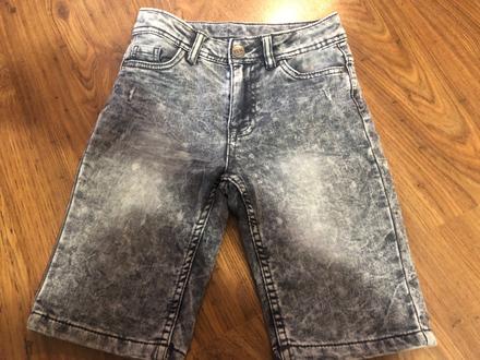 Šedé riflové šortky, 128