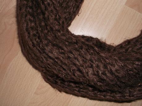 Pletený tube šál, m