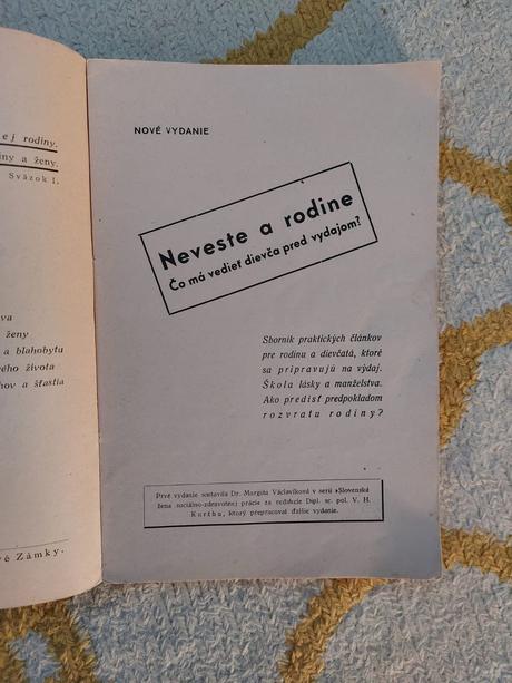 Čo ma vedieť dievča pred vydajom 1947, 