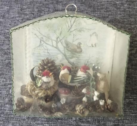 Dekorácia s vtáčikmi,