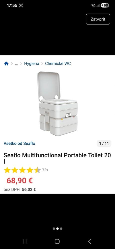 Chemické multifunkčné wc,
