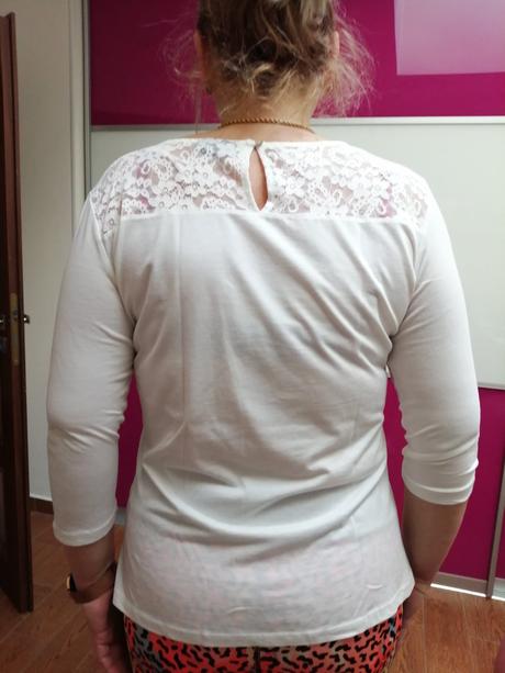 Nové tričko c&a s čipkou, yessica,m