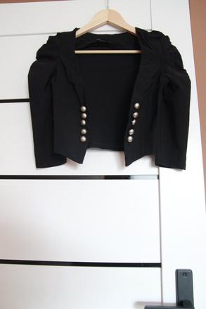 Čierne crop sako, xs, xs
