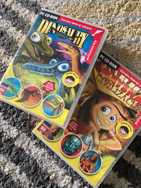 Pc cd-rom mayská civilizácia a dinosaury, 