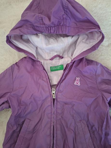 Fialová bundicka benetton, benetton,86