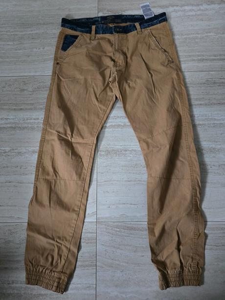 Hnede nohavice, fishbone,xl