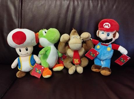 Plyšáky super mário - originál nintendo,