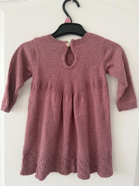 Detské šaty zo zmesi bavlny a hodvábu, 74