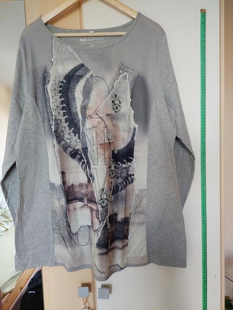 Tričko dlhý rukáv veľkosť 48/50, bonprix,48