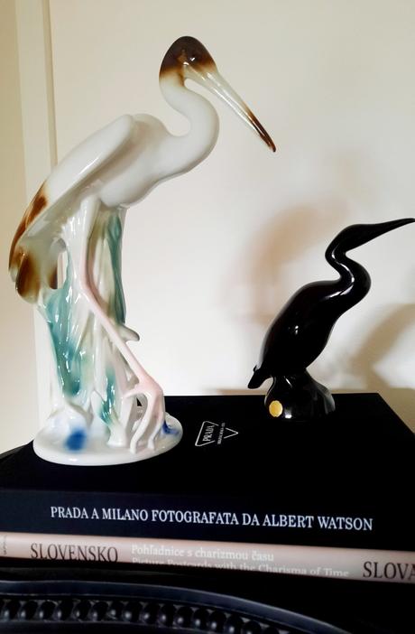 Plastika volavky mid century modern, 