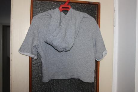 Mikina/croptop s kratkym rukavom, h&m,164