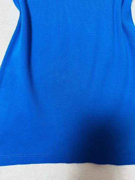 Vrúbkované modré tričko, m