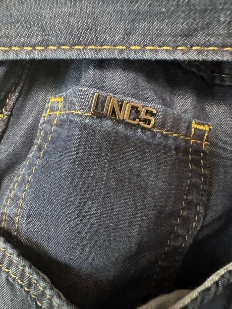 Džínsové dlhé šaty s opaskom zn. uncs, m / s