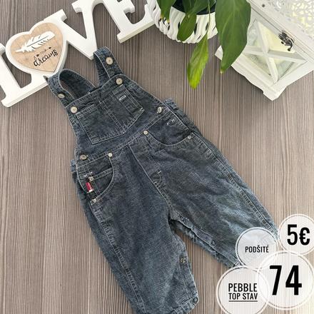 Nohavice na traky podšité, 74