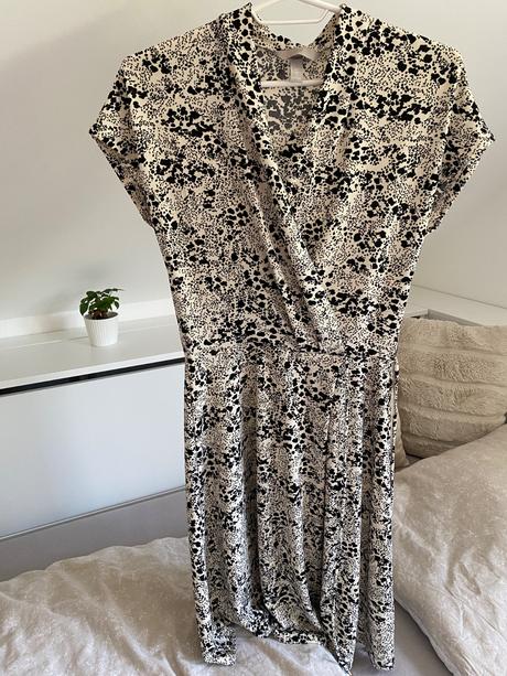 Čiernobiele šaty, h&m,xs