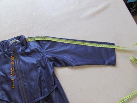 Koženková bunda fialová, marks & spencer,104