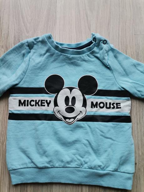 Chlapčenska mikina mickey bledomodrá, disney,80