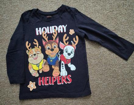 Vianočné tričko paw patrol veľkosť 122, 122