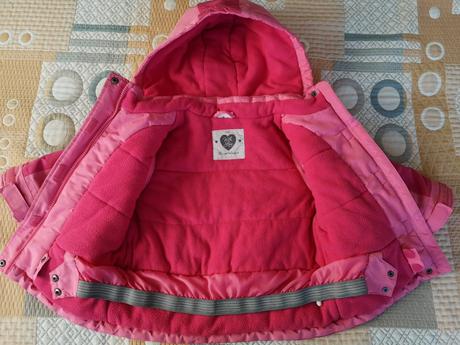 Bunda a otepľovačky na 2-3 ročné dievčatko, f&f,92